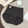 Shorts Triangle Feminino Outono/Inverno Novo Cintura Alta Lã Fio Térmico Controle de Barriga Levanta Bumbum Sem Costura Parte Íntima Antibacteriana