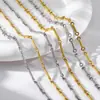 Cadena de Eslabones de Bambú de Acero Inoxidable, Cadena Recta Sencilla, Cadena Básica Minimalista, Estilo Ins, Accesorios para Collar de Bricolaje con Varilla de Conexión