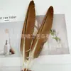 Pena de Faca de Pavão 30-40cm Performance de Palco para Jardim de Infância Acessórios Feitos à Mão Material DIY Acessórios Reais de Pavão