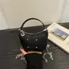 Bolso Bandolera Coreano de Moda para el Trabajo y los Viajes Diarios, Bolso de Mano Personalizado, Bolso Bandolera Pequeño Sencillo de Color Sólido, Bolso para Pintalabios para Viajes Diarios