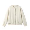 Cárdigan Morishima de otoño e invierno con botones de polar de color liso para mujer, estilo coreano, cálido, de manga larga, prenda exterior combinable, aspecto ajustado.