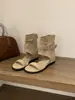 Nuevas Sandalias 2025 para Mujer, Versátiles de Verano con Cremallera Trasera, Botines Cortos Huecos de Plataforma Interna, Sandalias Romanas Antideslizantes