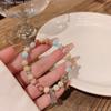 Pulseira de Contas de Pedra Shoushan com Contraste Feminina Levemente Luxuosa Nicho Pulseira de Corda Rochosa ins Tendência Versátil Elegante Pulseira Atacado