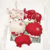 Decoración Colgante Pequeño Animal de Fieltro de Lana Estilo Ins Caja de Regalo Corona DIY Colgante para Coche
