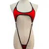 Lingerie Sexy Europeia e Americana Transfronteiriça Macacão Sexy Sem Costas com Cadarço Biquíni de Três Peças Maiô Maiô Traje Feminino