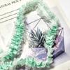 Cinta Plisada Encriptada Ancha de 4 cm Doble Capa Poliéster Encaje Elástico Banda Elástica Hecho a Mano DIY Floral Decorativa Falda