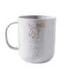 Vaso para Enjuague Bucal con Patrón de Logo Personalizado y Texto, de Aspecto Elegante, Vaso para Cepillo de Dientes de Gran Capacidad, Vaso para Cepillado Dental de Plástico de Alta Gama
