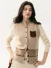 Cárdigan de punto 100% cachemira, artístico y vintage, para mujer, con un chaleco de patrón Fair Isle, perfecto para usar en capas.