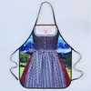 Venta Caliente en Amazon Suministro Transfronterizo Estampado y Teñido de Moda Delantal Creativo Impermeable Resistente al Aceite Cintura Hombres y Mujeres Hogar Cocina