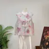 Nuevo Chaleco Jacquard Estilo Nacional Chino Bordado Francés 2026 Otoño Nueva Llegada Ropa de Mujer Top Chaleco Cuello Redondo Holgado Adelgazante Mujer