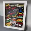 Marco de Fotos de Exhibición de Modelo de Dibujos Animados Anime Caja Ciega Creativa para Coche Marco de Fotos 3D Lata de Café de Tres y Media