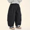 Calça Changguo Clothing para Meninos Estilo Outono Nova Calça Cargo Infantil Primavera e Outono Estilo Coreano Calça Casual Solta