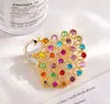 Nova Broche de Liga Alta Gama Nicho Feminino Atacado Peônia Pino de Alta Gama Casaco Terno Broche Versátil de Alta Gama