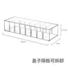 Estante de almacenamiento para cocina, organizador de puerta de armario para montar en la pared, frascos transparentes para especias, recipientes para almacenar cebollas, jengibre, ajo, palillos, tenedores y cucharas