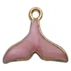 Acessórios de Joias Esmalte Liga DIY Pequenos Pingentes Pulseira Colar Charms Cavalo-marinho Folha Flor Gato Materiais