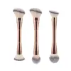 Nuevo Pincel para Base de Maquillaje de Aluminio de Doble Extremo con Cabeza Inclinada, Corrector, Prebase Sin Rastro, Pincel de Maquillaje, Pincel para Rubor de Contorno, Pincel de Contorno en Stock