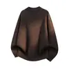 Suéter de Tricô Masculino Outono/Inverno de Manga Longa High-End Simples Casual Camada Interna Camada Base Adolescente Marca Tendência Top
