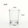 Copo de Vidro Transparente para Vela de Aromaterapia, Copo Vazio, Suporte de Vela Redondo Simples Espessado, Ornamento de Copo de Vela para Óleo Essencial de Aromaterapia Caseiro