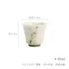 Taza de té de cerámica pintada a mano con color bajo vidriado Moji, taza de té para letrados, taza de maestro, taza individual, juego de té Kung Fu, taza aromática
