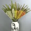 Orquídea Cauda de Tigre Artificial, Flor Rabo de Vaca, Violeta, Delfínio, Flores Artificiais para Sala de Estar, Quarto, Quarto Modelo, Decoração de Arranjo de Flores
