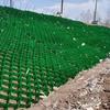 Geomalla de HDPE para protección de taludes de ríos y habitaciones, protección de taludes en forma de panal, fábrica de perforación en relieve verde en stock, habitación de geomalla