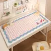 Tapete de Mesa Protetor para Olhos de Estudante com Alto Acabamento para Meninas, Toalha de Mesa para Escrivaninha de Escrita, Protetor de Mesa para Estudo e Escritório, Estilo Creme