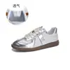 Sapatos de Treino Alemães de Couro Genuíno Femininos 2026 Novo Outono Sola Plana Versátil Casual Sapatos Femininos Esportes Sapatos Forrest Gump Moda Feminina Tendência