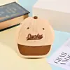 Boné de beisebol infantil bordado, boné de beisebol para bebês de primavera e outono, hipoalergênico e respirável, chapéu de proteção solar para meninos e meninas