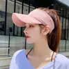 2022 Nuevo Estilo Caliente Sombrero de Mujer Moda de Verano Top Abierto Sombrero para el Sol Protector Solar Coreano Casual Pico de Pato