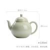 Moji hand-held bule kung fu chá set único pote artesanal minério cru cor esmalte celadon cerâmica doméstica bule bola buraco