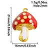 Pingente de Aço Inoxidável Processo de Gotejamento de Óleo Vermelho Série Marinha Acessórios para Joias DIY Pingentes para Pulseira Colar