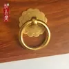 Anel Redondo para Gaveta de Cobre Puro Alça de Cobre Estilo Chinês Retrô Puxador de Porta de Armário Puxador de Gaveta de Armário Anel de Puxar Alça Totalmente de Cobre Antiga