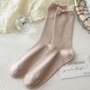 Calcetines Finos de Verano para Mujer Calcetines de Malla con Pila de Hongo Transpirables Antibacterianos Calcetines de Encaje para Confinamiento Calcetines Largos Industria de Calcetines Zhuji