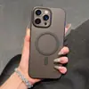 Funda magnética de TPU ultrafina mate para teléfono, adecuada para Apple 17Promax, agujero fino 16, moderna 11/12/13, funda suave