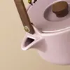 Tetera de Cerámica Morada de Una Olla Dos Tazas Gran Capacidad Separación de Agua y Té Set de Té Kung Fu Tetera de Gama Alta Taza de Té