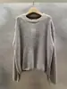 En Stock Otoño 2025 Nuevo Estilo Coreano Dongdaemun Mo*Oha Teng Hermana Suéter de Punto de Manga Larga con Cuello Redondo