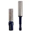 Abre Agujeros para Azulejos Taladro Molinillo Integrado Doble Ranura Vástago Hexagonal Expansor de Agujeros Amoladora Angular Perforación en Seco Arena de Diamante Rosca m10