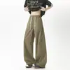 Pantalones Scimitar de Seda de Hielo para Hombre Verano Delgados Sueltos Rectos Pantalones de Hombre Verano Secado Rápido Pantalones Casuales para Hombre Estilo Masculino