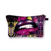 Bolsa Cosmética Grande Capacidad Transfronteriza Estampado de Labios para Mujer Portátil Simple Almacenamiento Herramientas de Maquillaje Bolsa de Viaje para Lavado