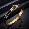 Pulseiras Transfronteiriças Europeias e Americanas de Alta Qualidade, Sem Desbotamento, Pulseiras Simples de Aço Titânio, Pulseiras de Aço Inoxidável, Joias Femininas Atacado
