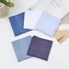 Lenço de Algodão Cetim Branco Puro 40cm Cruzamento Fronteiriço Amazon Grafite Branco Lenço de Bolso para DIY com Impressão de Logo