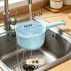 Balde de Plástico Espessado, Balde de Lavanderia Portátil, Conjunto de Baldes Multifuncionais Domésticos para Armazenamento de Água, Balde de Grande Capacidade para Estudantes de Dormitório