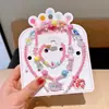 Set de Joyería de Collar Infantil Transfronterizo, Pulseras de Cuentas de Colores, Diademas de Dibujos Animados, Pendientes, Accesorios de Princesa para Niñas