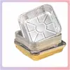 Bandeja de Papel de Aluminio Bandeja para Hornear Freidora de Aire Papel de Aluminio Espesado Resistente a Altas Temperaturas Grado Transfronterizo Bandeja de Papel de Aluminio Bol de Papel de Aluminio