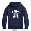 Coleção de Primavera Ralph Lauren Polo: Moletom com capuz em algodão puro, unissex, estilo pullover, adequado tanto para uso interno quanto externo, 100% algodão
