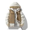 Chaqueta acolchada de algodón para hombre y mujer, mismo estilo para pareja, overol de invierno para hombre, cálido, engrosado, chaqueta acolchada de algodón, marca de nicho japonesa de moda, chaqueta acolchada de algodón