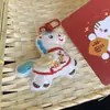 Llavero de Felpa de Caballo de Moda Estilo Chino Creativo, Accesorio de Broche de Muñeco de Felpa de Buena Suerte, Accesorio de Regalo de Año Nuevo