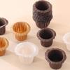 Chapéu Alto Copo Muffin Copo de Papel Copo à Prova de Óleo Papel para Assar em Alta Temperatura Doméstico Descartável Suporte de Papel para Bolo de Aniversário Atacado