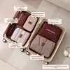Bolsa de armazenamento para viagem, organizador de roupas de grande capacidade, bolsa de tecido multifuncional para armazenamento, organizador de malas, bolsa compressível