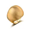 Anillo de Moda Asimétrico Estilo Ins Oro de 18 Quilates Dedo Índice Femenino Anillo Cepillado Lujo Accesible Joyería para Fiestas Fabricante Venta Directa